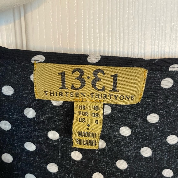 1331 Black & White Polka Dot Shrug - Picture 3 of 3